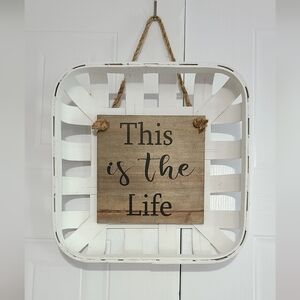 Rustic White and Brown Wall Decor